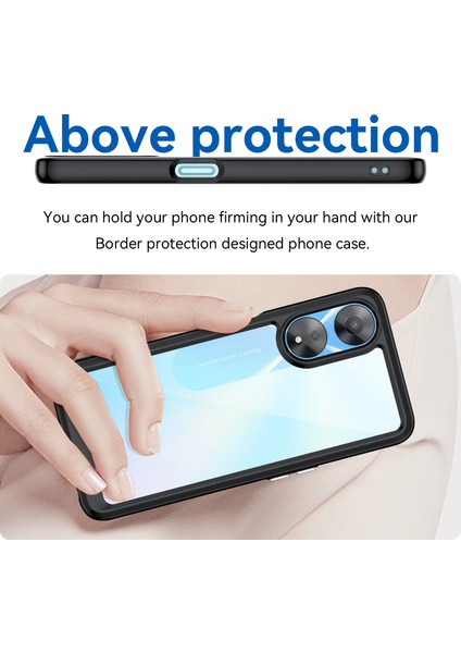 Oppo A58 5g Için Cep Telefonu Kabuğu, Toz Önleyici Tpu + Akrilik Telefon Kılıfı Koruyucu Kapak-Siyah (Yurt Dışından) fırsatları