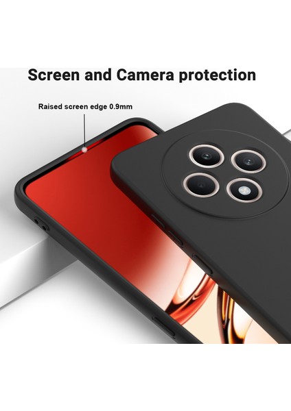 Oppo RENO12 F 5g Kılıf Düşmeye Karşı Dayanıklı Sıvı Silikon Telefon Kılıfı Kayışlı-Siyah (Yurt Dışından) fırsatları