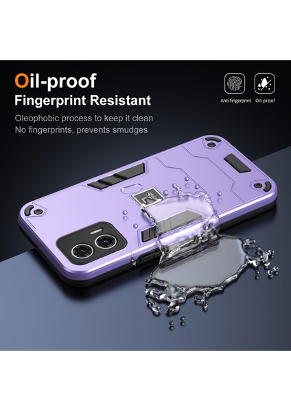 Motorola Moto G73 5g Kılıf 2'si 1 Arada Sağlam Sert Pc Yumuşak Tpu Telefon Kılıfı-Mor (Yurt Dışından) indirimleri