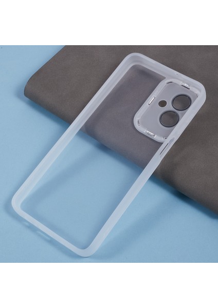 Dksm Serisi Motorola Moto G54 5G/G54 Power 5G/G64 5g Kılıf Elektrolizle Kaplanmış Kamera Çerçevesi Tpu Telefon Kılıfı-Şeffaf Beyaz (Yurt Dışından) modelleri