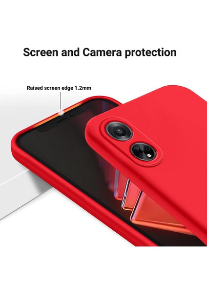 Oppo A98 5g/a1 5G/F23 5g Için Telefon Koruma Kılıfı, Kayışlı Yumuşak Astarlı Sıvı Silikon Telefon Kılıfı-Kırmızı (Yurt Dışından) indirimleri
