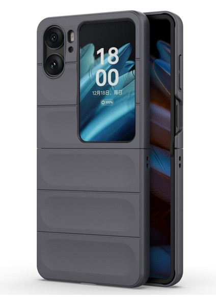 Oppo Find N2 Flip 5g Telefon Kılıfı Sert Pc Çizilmez Kapak-Koyu Gri (Yurt Dışından)