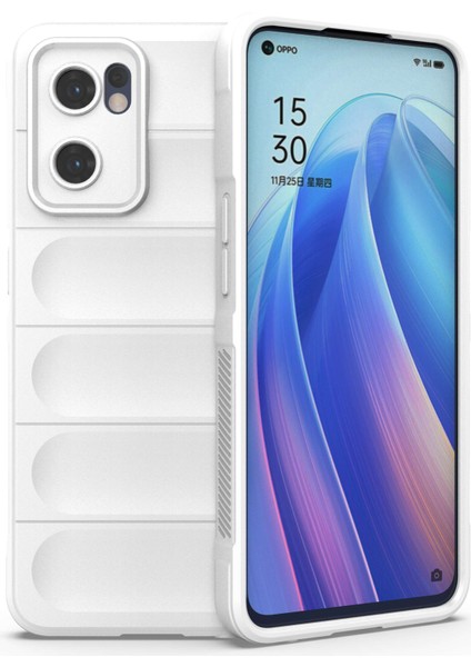 Oppo Reno7 5g (Global) Için Yumuşak Tpu Arka Kapak Iyi Korunan Düşmeye Karşı Dayanıklı Telefon Kılıfı-Beyaz (Yurt Dışından)