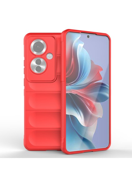 Oppo RENO11 F 5G/F25 Pro 5g Telefon Kılıfı Tpu Sağlam Tasarım Düşme Koruması Kabuk-Kırmızı (Yurt Dışından)