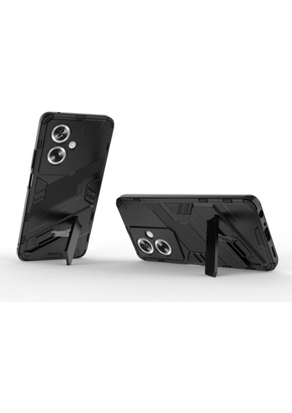 Oppo A79 5g/a2 5g Kılıf Katlanır Ayaklı Pc+Tpu Hibrit Telefon Kılıfı-Siyah (Yurt Dışından) modelleri