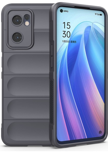 Oppo Reno7 5g (Global) Için Yumuşak Tpu Arka Kapak Iyi Korunan Düşmeye Karşı Dayanıklı Telefon Kılıfı-Koyu Gri (Yurt Dışından)