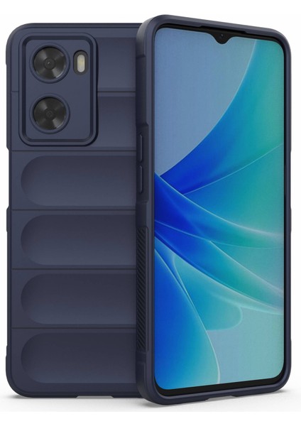 Oppo A57 4G/A57S 4g Sağlam Tasarım Tpu Telefon Koruyucu Kılıf Çizilmez Akıllı Telefon Arka Kapağı-Koyu Mavi (Yurt Dışından)