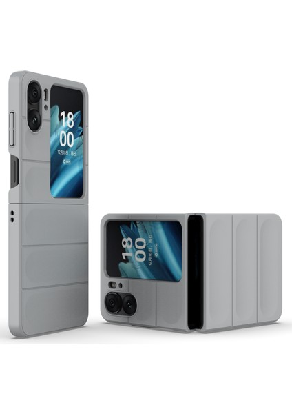 Oppo Find N2 Flip 5g Telefon Kılıfı Sert Pc Çizilmez Kapak-Açık Gri (Yurt Dışından) modelleri
