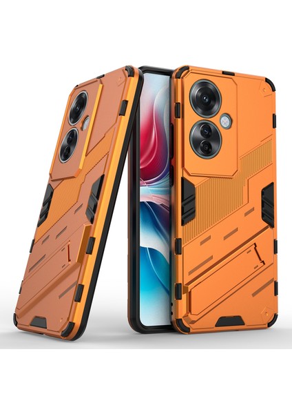 Oppo RENO11 F 5g Kickstand Kılıf Pc+Tpu Darbeye Dayanıklı Hibrit Telefon Kılıfı-Turuncu (Yurt Dışından) modelleri