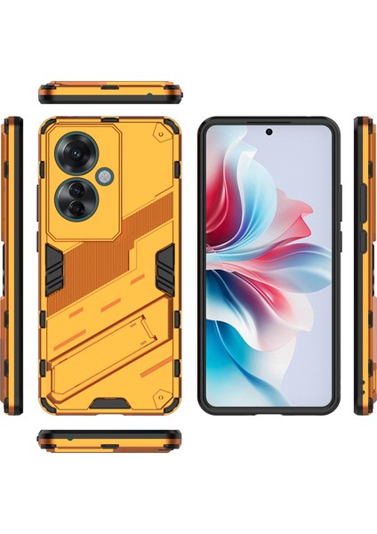 Oppo RENO11 F 5g Kickstand Kılıf Pc+Tpu Darbeye Dayanıklı Hibrit Telefon Kılıfı-Turuncu (Yurt Dışından) fırsatları