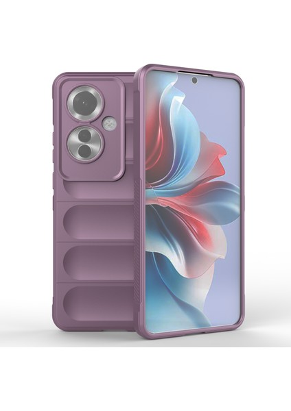 Oppo RENO11 F 5G/F25 Pro 5g Telefon Kılıfı Tpu Sağlam Tasarım Düşme Koruması Kabuk-Açık Mor (Yurt Dışından)