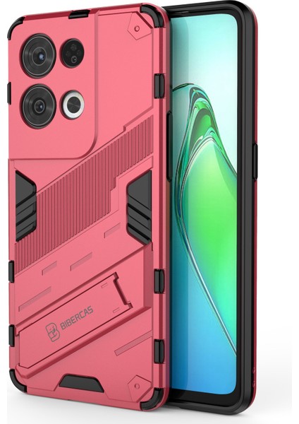 Oppo Reno8 Pro 5g (Küresel Sürüm)/reno8 Pro+ (Çin) 5g Tpu+Pc Cep Telefonu Kılıfı Kickstand Kapağı-Gül (Yurt Dışından)