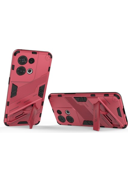 Oppo Reno8 Pro 5g (Küresel Sürüm)/reno8 Pro+ (Çin) 5g Tpu+Pc Cep Telefonu Kılıfı Kickstand Kapağı-Gül (Yurt Dışından) modelleri