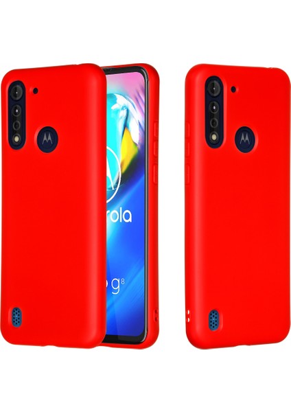 Motorola Moto G8 Power-Red Için Sıvı Silikon Kılıf Kabuğu (Yurt Dışından) fiyatları