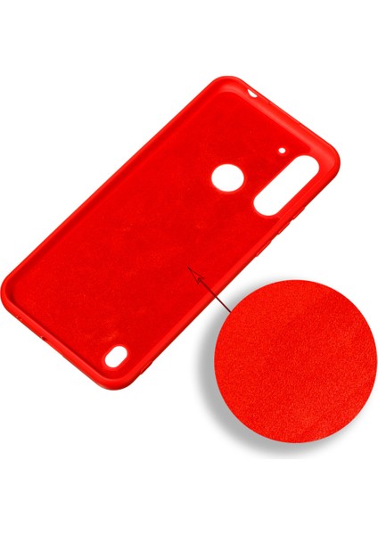 Motorola Moto G8 Power-Red Için Sıvı Silikon Kılıf Kabuğu (Yurt Dışından) modelleri