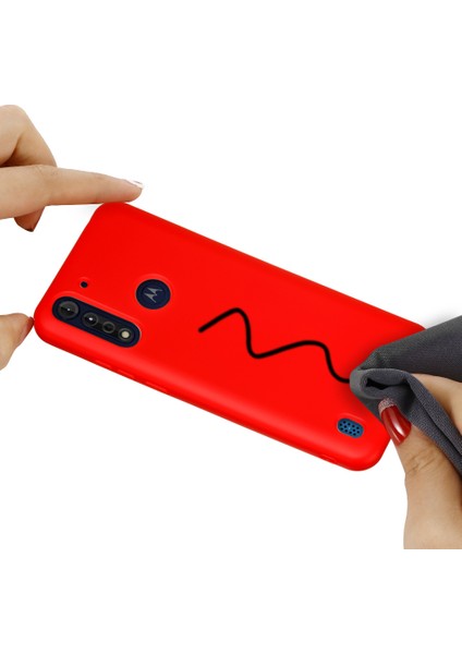 Motorola Moto G8 Power-Red Için Sıvı Silikon Kılıf Kabuğu (Yurt Dışından) indirimleri