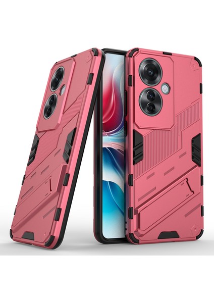 Oppo RENO11 F 5g Kickstand Kılıf Pc+Tpu Darbeye Dayanıklı Hibrit Telefon Kılıfı-Gül (Yurt Dışından) modelleri