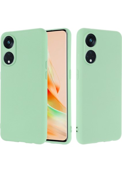 Oppo Reno8 T 5g/a1 Pro 5g Sıvı Silikon Yumuşak Astarlı Kılıf Çizilmez Telefon Kılıfı Kayışlı-Yeşil (Yurt Dışından) fiyatları