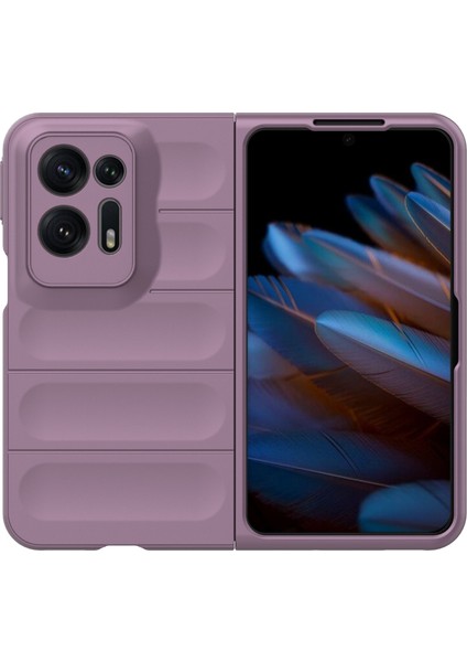 Oppo Find N2 5g Sert Pc Telefon Kılıfı Darbe Emici Arka Kapak-Açık Mor (Yurt Dışından) fiyatları