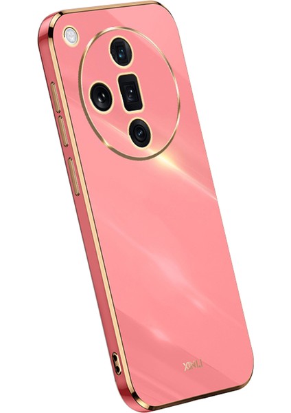 Xınlı Oppo Find X7 5g Kılıf Galvanik Yumuşak Tpu Arka Telefon Kılıfı-Kırmızı (Yurt Dışından)