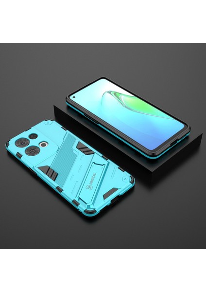 Oppo Reno8 Pro 5g (Küresel Sürüm)/reno8 Pro+ (Çin) 5g Tpu+Pc Cep Telefonu Kılıfı Kickstand Kapağı-Bebek Mavisi (Yurt Dışından) indirimleri