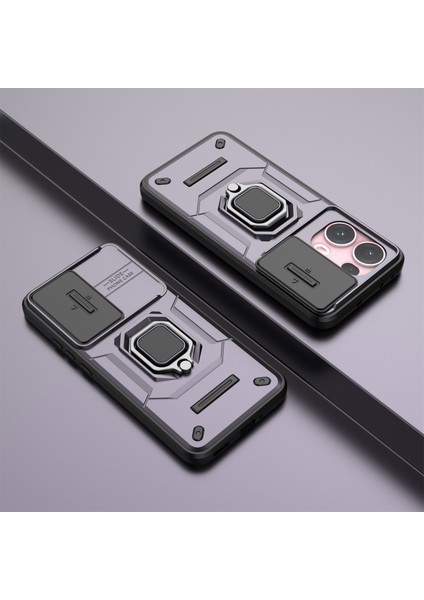 Oppo RENO13 Pro 5g Kılıf Pc+Tpu Kickstand Telefon Koruyucu Lens Kapağı Ile-Mor (Yurt Dışından) indirimleri