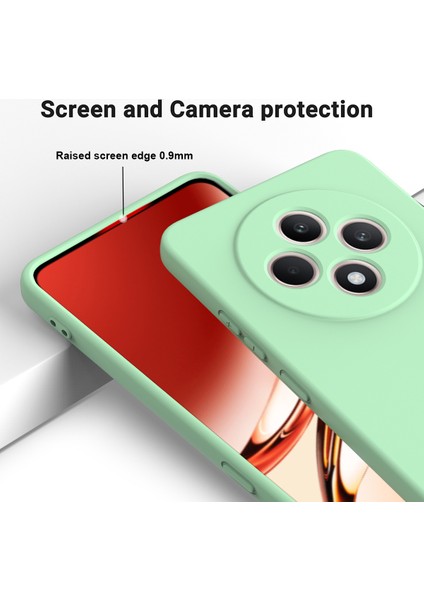 Oppo RENO12 F 5g Kılıf Düşmeye Karşı Dayanıklı Sıvı Silikon Telefon Kılıfı Kayışlı-Yeşil (Yurt Dışından) fırsatları