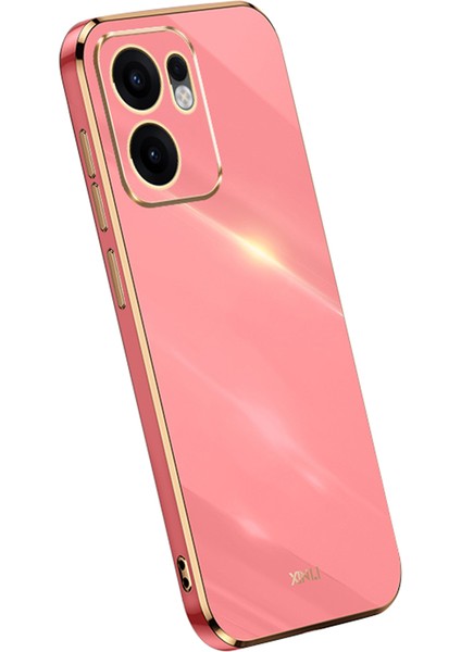 Xınlı Oppo RENO13 F 5g Kılıf Tpu Telefon Kılıfı Galvanik Çerçeveli-Kırmızı (Yurt Dışından)