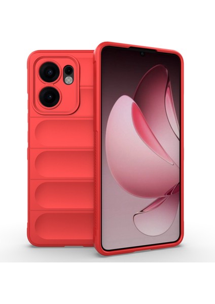 Oppo RENO13 F 5g Kılıf Düşmeye Karşı Yumuşak Tpu Sağlam Telefon Arka Kapağı-Kırmızı (Yurt Dışından)