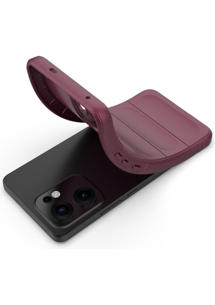 Oppo RENO13 F 5g Kılıf Düşmeye Karşı Yumuşak Tpu Sağlam Telefon Arka Kapağı-Şarap Kırmızısı (Yurt Dışından) modelleri
