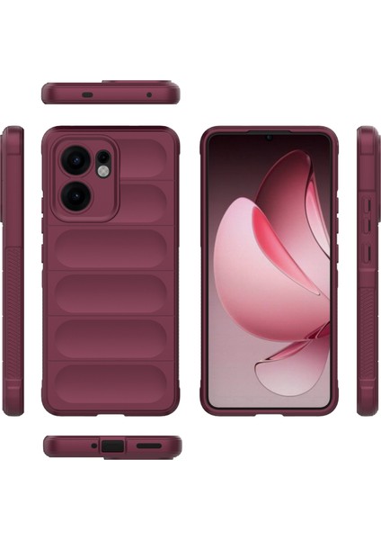 Oppo RENO13 F 5g Kılıf Düşmeye Karşı Yumuşak Tpu Sağlam Telefon Arka Kapağı-Şarap Kırmızısı (Yurt Dışından) indirimleri