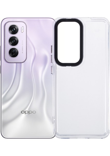 Oppo RENO12 5g (Global) Şeffaf Telefon Kılıfı Pc + Tpu Hibrit Arka Kapak - Şeffaf (Yurt Dışından)