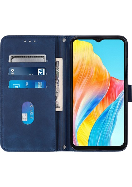 Oppo A38 4g Deri Kılıf El Kayışı Cüzdan Standı Telefon Kılıfı-Safir (Yurt Dışından) fırsatları