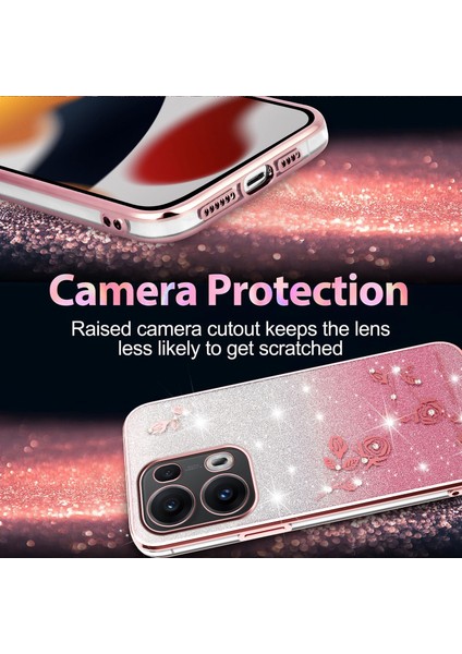 Kadem Oppo RENO13 Pro 5g Kılıf Çiçek Tpu Esnek Degrade Telefon Kılıfı-Gül Altını (Yurt Dışından) indirimleri
