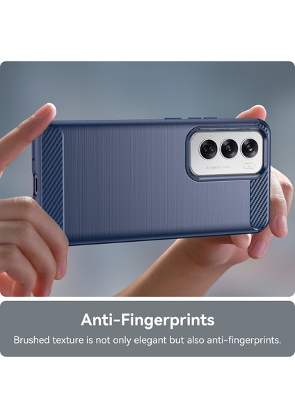 Oppo RENO12 5g(Global)Kılıf Karbon Fiber Doku Fırçalanmış Tpu Telefon Kılıfı-Mavi (Yurt Dışından) fırsatları