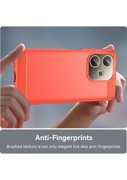 Oppo A5 Pro 4g(Global)/5g(Global)/a5 Energy 5g(China)Kılıf Koruyucu Telefon Kapağı Karbon Fiber Doku Fırçalanmış-Kırmızı (Yurt Dışından) fırsatları