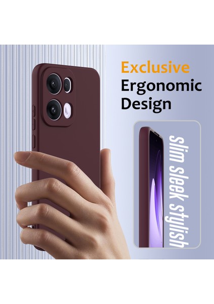 Oppo RENO13 Pro 5g Kılıfı Magsafe Düşmeye Karşı Dayanıklı Sıvı Silikon Telefon Kılıfı ile Uyumlu-Şarap Kırmızısı (Yurt Dışından) fırsatları