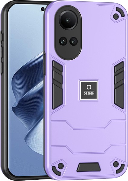 Oppo RENO10 5G(GLOBAL)/RENO10 Pro 5g(Global)Kılıf Çizilmez Telefon Kapağı-Mor (Yurt Dışından)