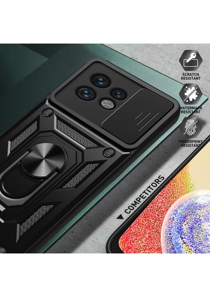 Motorola Edge 40 Pro 5g/moto X40 5g Arka Lens Koruma Telefon Kılıfı Pc+Tpu Kickstand Kapağı-Gül Altını (Yurt Dışından) indirimleri
