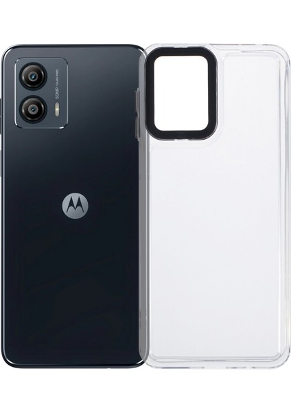 Motorola Moto G54 5g Şeffaf Telefon Kılıfı Pc+Tpu Hibrit Arka Kapak-Şeffaf (Yurt Dışından)