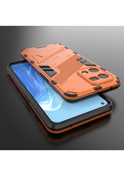 Oppo Reno7 4g Arka Kılıf Kickstand Pc Yumuşak Tpu Telefon Kılıfı-Turuncu (Yurt Dışından) fırsatları