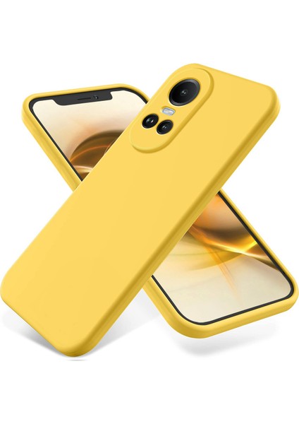 Oppo RENO10 5G(GLOBAL)/RENO10 Pro 5g(Global) Sıvı Silikon Cep Telefonu Kılıfı Yumuşak Astarlı Çizilmez Kapak-Sarı (Yurt Dışından) fiyatları