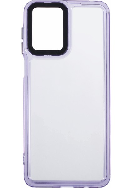 Motorola Moto G54 5g Şeffaf Telefon Kılıfı Pc+Tpu Hibrit Arka Kapak-Şeffaf Mor (Yurt Dışından) fiyatları