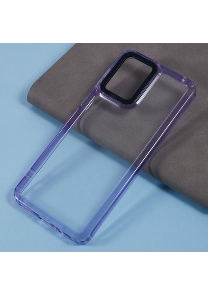 Motorola Moto G54 5g Şeffaf Telefon Kılıfı Pc+Tpu Hibrit Arka Kapak-Şeffaf Mor (Yurt Dışından) fırsatları