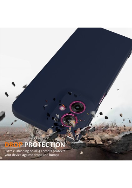 Motorola Moto G55 5g Kılıfı Magsafe Anti-Düşme Sıvı Silikon Telefon Kılıfı ile Uyumlu-Koyu Mavi (Yurt Dışından) fiyatları