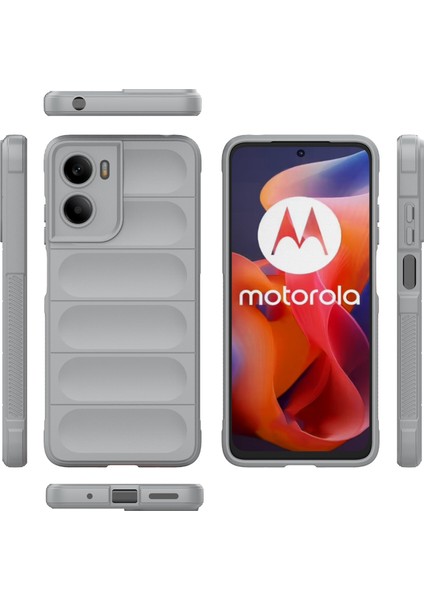 Motorola Moto G05 4G/E15 4g Kılıf Düşmeye Karşı Yumuşak Tpu Sağlam Telefon Arka Kapağı-Açık Gri (Yurt Dışından) modelleri