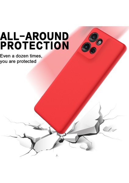 Motorola Moto G Play (2025) 4g Sıvı Silikon Kılıf Telefon Arka Kapağı El Askısı Ile-Kırmızı (Yurt Dışından) indirimleri