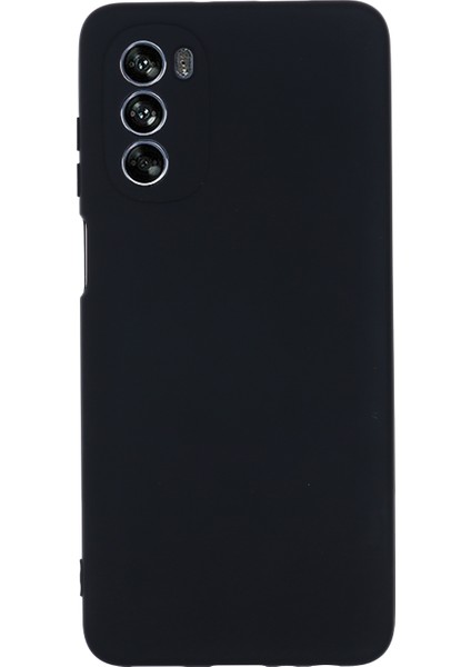 Motorola Moto G62 5g Sıvı Silikon Darbeye Dayanıklı Koruyucu Telefon Kılıfı Yumuşak Elyaf Astarlı Çizilmez Kılıf Kayışlı-Siyah (Yurt Dışından) modelleri