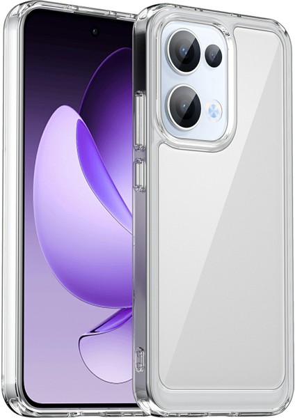 Oppo RENO13 5g(Global)Kılıf Tpu+Akrilik Koruyucu Şeffaf Telefon Kılıfı-Şeffaf (Yurt Dışından)