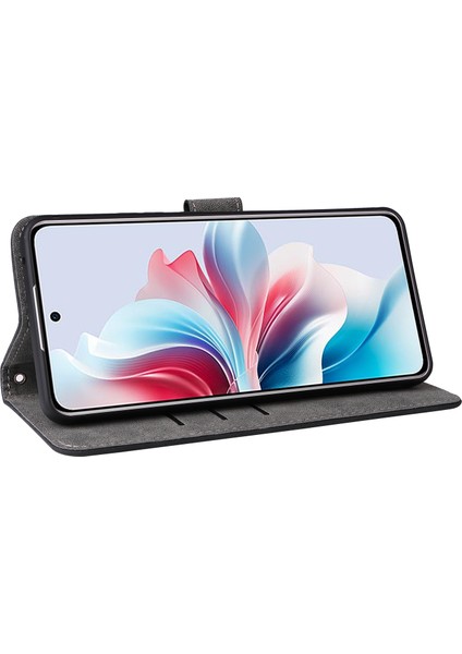 Oppo RENO11 F 5G/F25 Pro 5g Cüzdan Kılıfı Rfıd Engelleme Telefon Kılıfı Bilek Kayışı Ile-Siyah (Yurt Dışından) modelleri